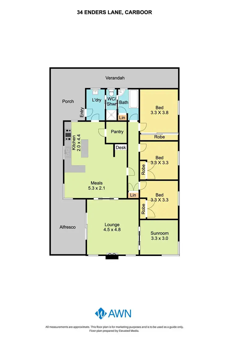 Floorplan of Homely rural property listing, 34 Enders Lane, Carboor VIC 3678