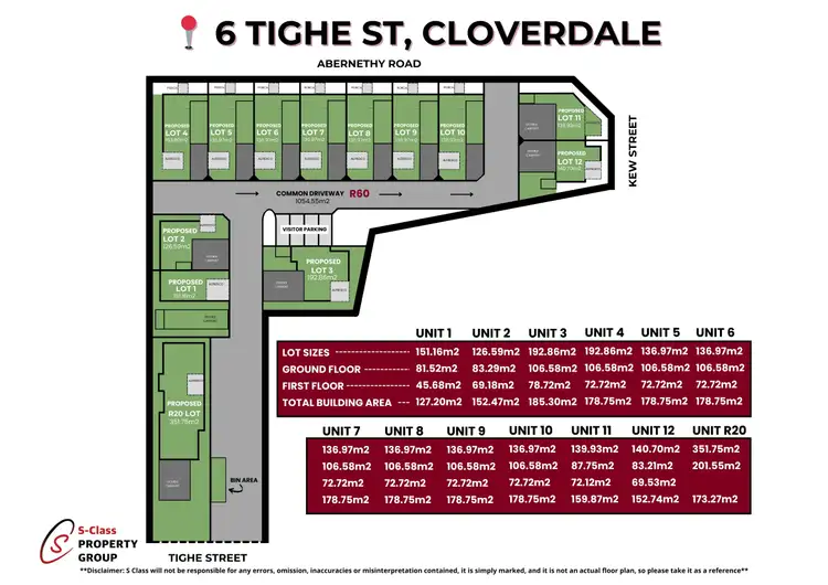 Floorplan of Homely townhouse listing, 6A Tighe Street, Cloverdale WA 6105
