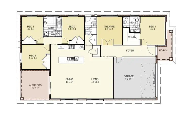 Floorplan of Homely house listing, 22 Parrott Street, Elderslie NSW 2570