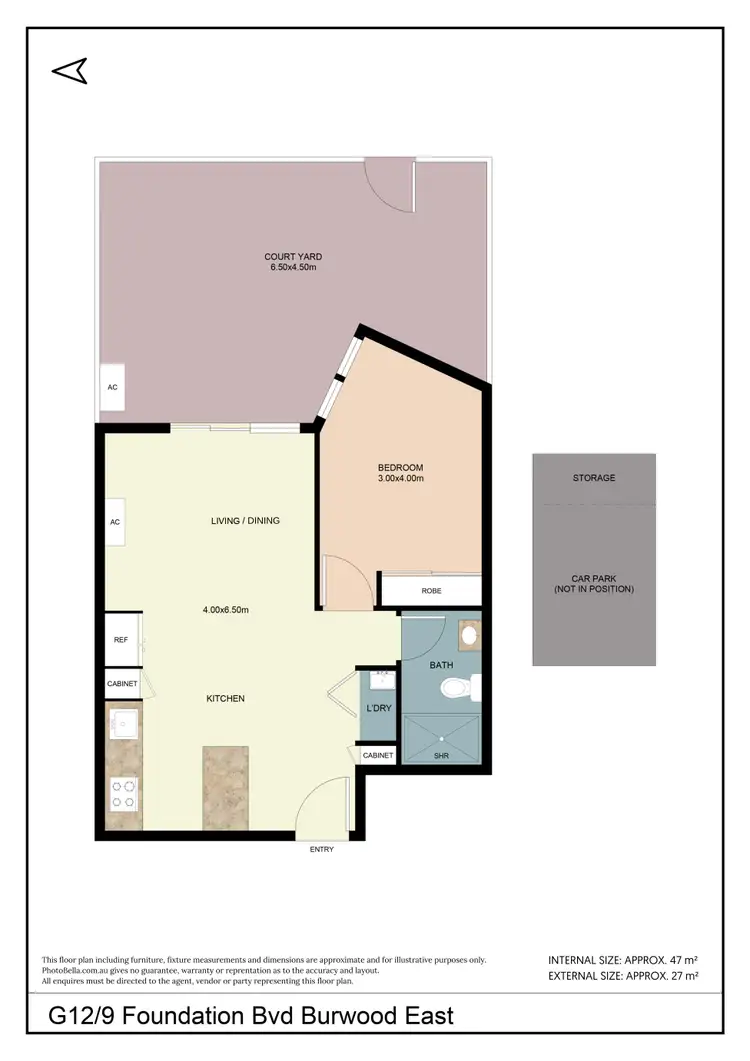 Floorplan of Homely apartment listing, G12/9 Foundation Boulevard, Burwood East VIC 3151