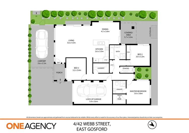 Floorplan of Homely villa listing, 4/42 Webb Street, East Gosford NSW 2250