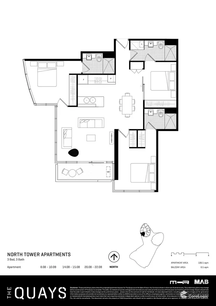 Floorplan of Homely apartment listing, 1708/241 Harbour Esplanade, Docklands VIC 3008