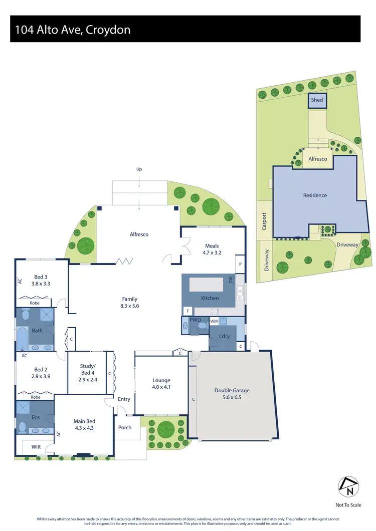 Floorplan of Homely house listing, 104 Alto Avenue, Croydon VIC 3136