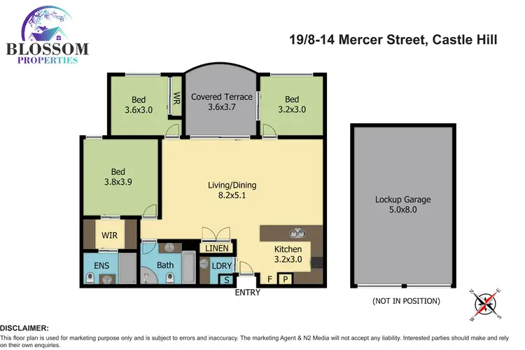 Floorplan of Homely apartment listing, 19/8-14 Mercer Street, Castle Hill NSW 2154