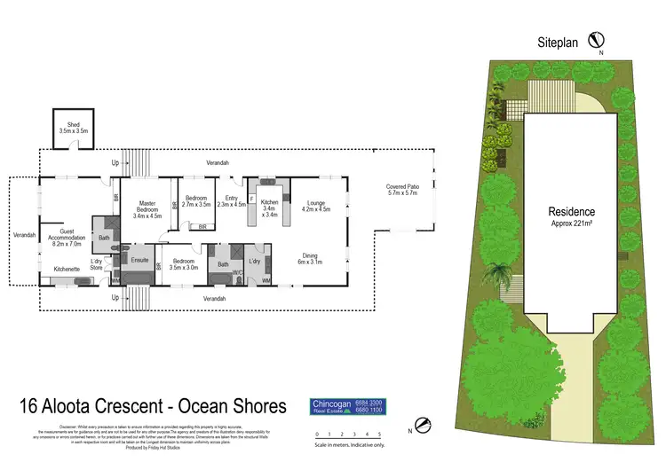 Floorplan of Homely house listing, 16 Aloota Crescent, Ocean Shores NSW 2483