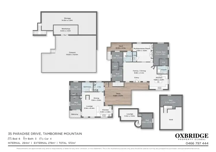 Floorplan of Homely house listing, 35 Paradise Drive, Tamborine Mountain QLD 4272