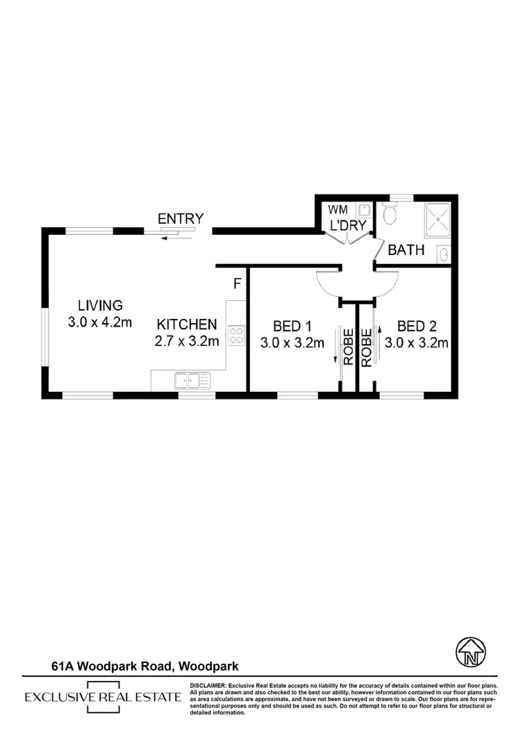 Floorplan of Homely house listing, 61A Woodpark Road, Woodpark NSW 2164