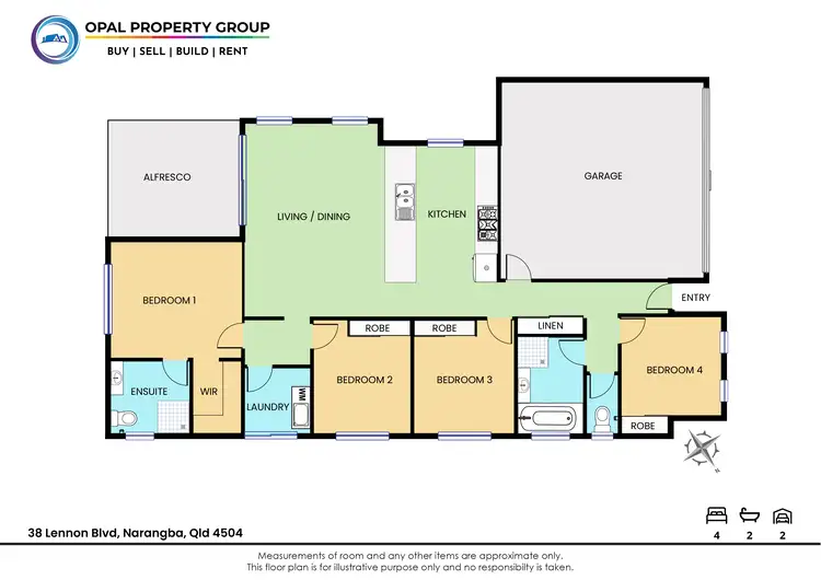 Floorplan of Homely house listing, 38 Lennon Boulevard, Narangba QLD 4504