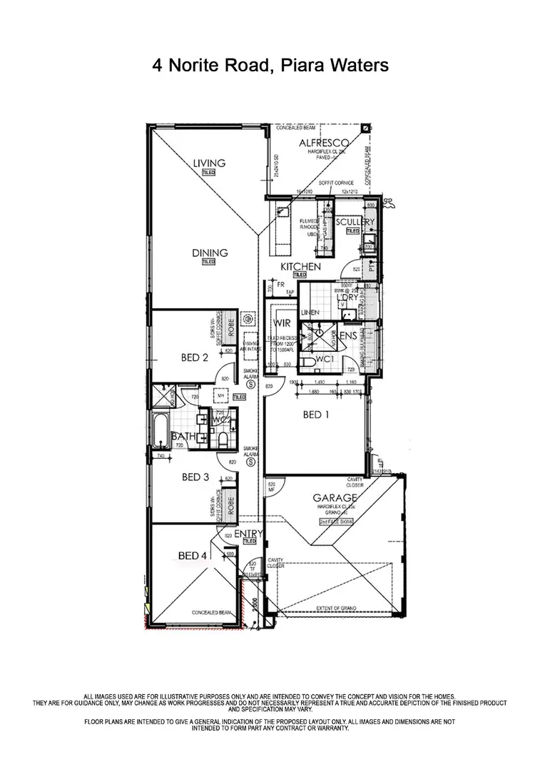 Floorplan of Homely house listing, 4 Norite Road, Piara Waters WA 6112