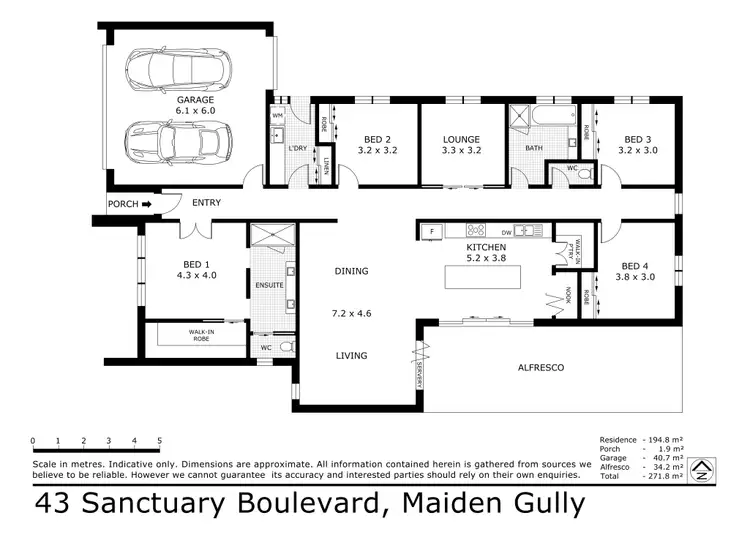 Floorplan of Homely house listing, 43 Sanctuary Boulevard, Maiden Gully VIC 3551