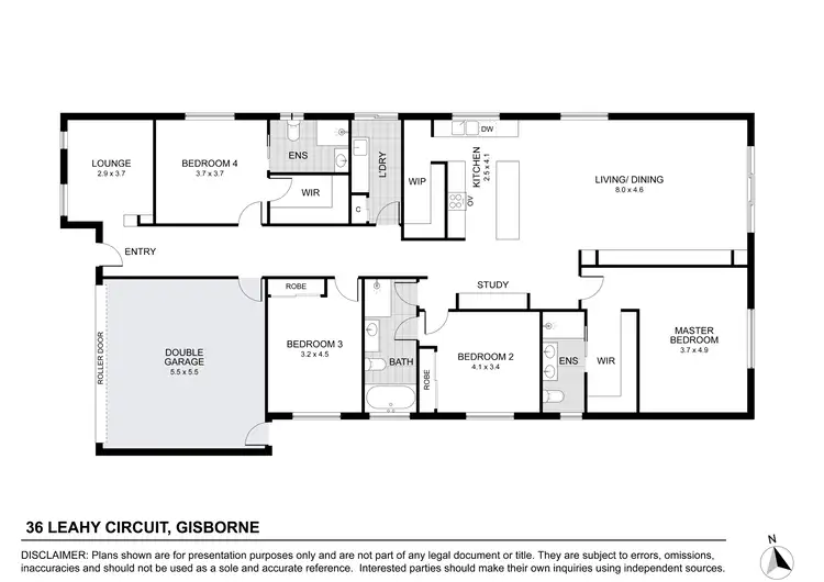 Floorplan of Homely house listing, 36 Leahy Circuit, Gisborne VIC 3437