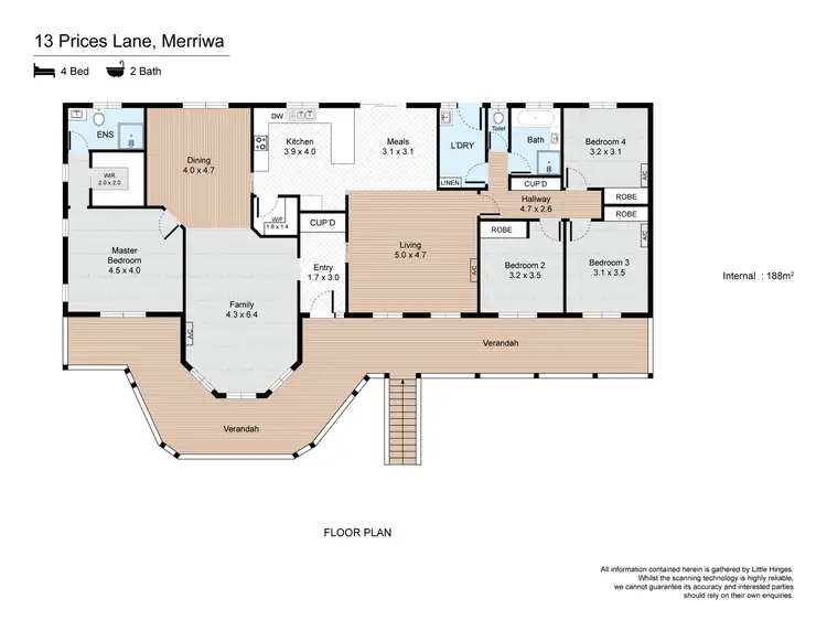 Floorplan of Homely house listing, 13 Prices Lane, Merriwa NSW 2329