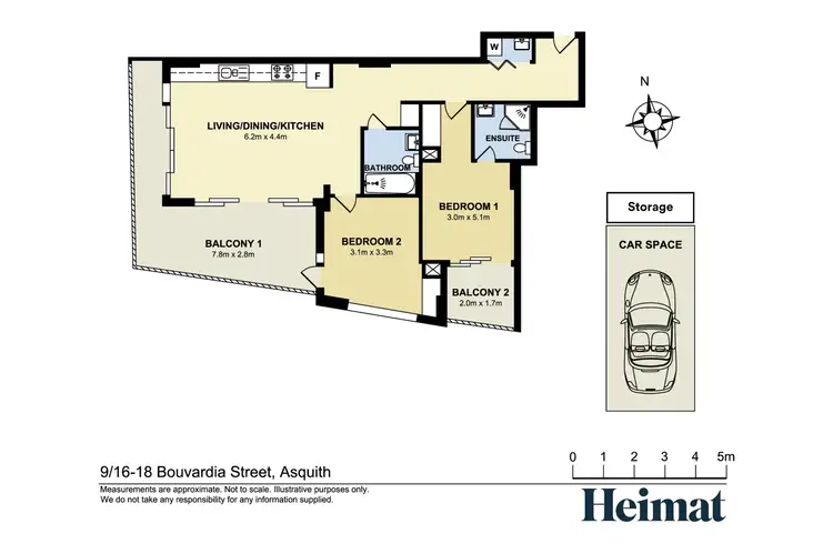 Floorplan of Homely apartment listing, 9/16-18 Bouvardia Street, Asquith NSW 2077