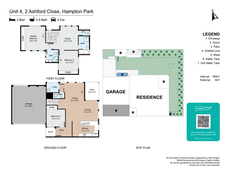 Floorplan of Homely townhouse listing, 4/2 Ashford Close, Hampton Park VIC 3976