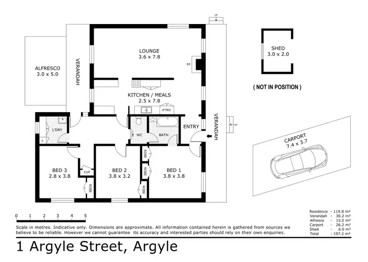 Floorplan of Homely house listing, 1 Argyle Street, Heathcote VIC 3523