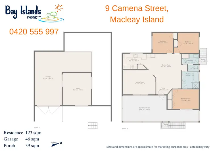 Floorplan of Homely house listing, 9 Camena Street, Macleay Island QLD 4184