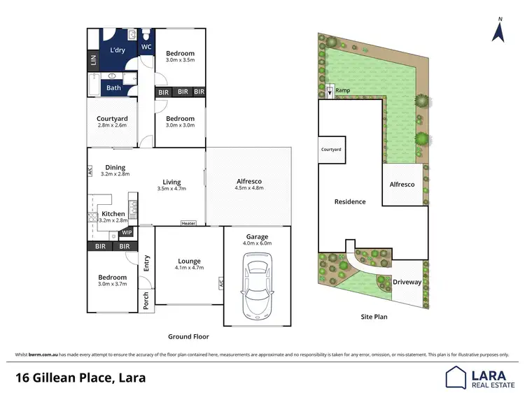 Floorplan of Homely house listing, 16 Gillean Place, Lara VIC 3212