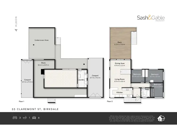 Floorplan of Homely house listing, 35 Claremont Street, Birkdale QLD 4159
