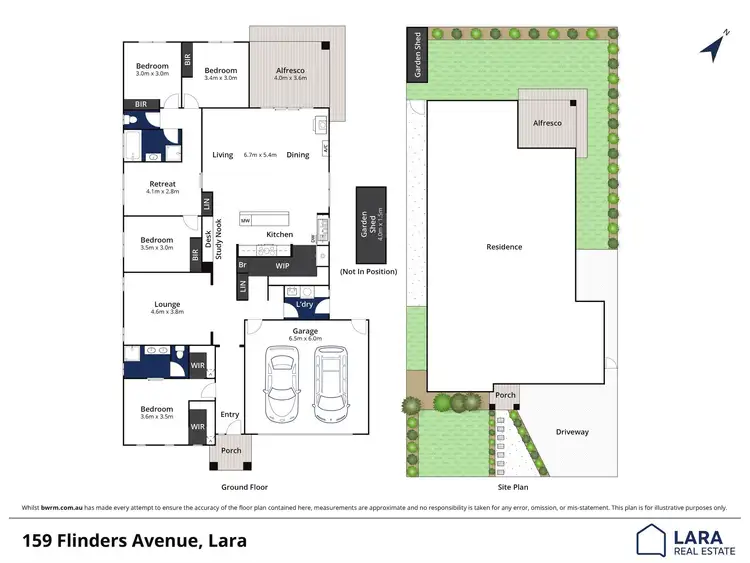 Floorplan of Homely house listing, 159 Flinders Avenue, Lara VIC 3212