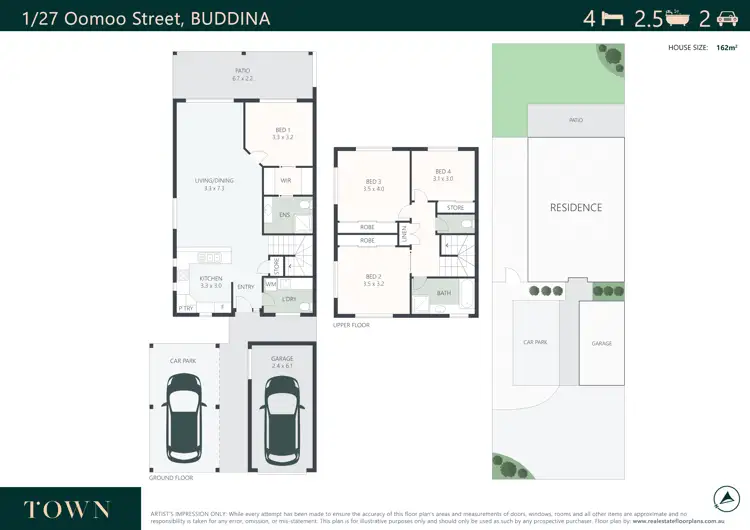 Floorplan of Homely house listing, 1/27 Oomoo Street, Buddina QLD 4575