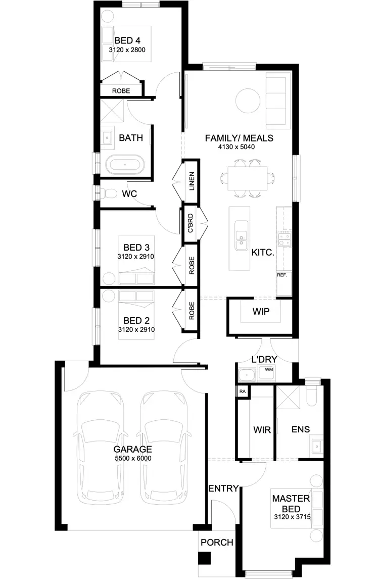 Floorplan of Homely house listing, 152 Branch Road, Pakenham VIC 3810