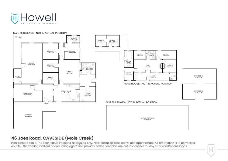 Floorplan of Homely rural property listing, 45 Joes Road, Caveside TAS 7304