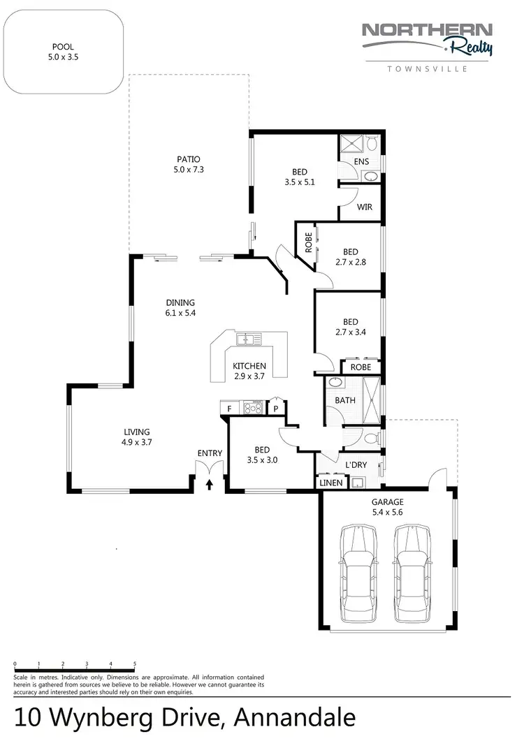 Floorplan of Homely house listing, 10 Wynberg Drive, Annandale QLD 4814