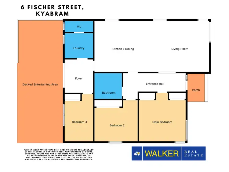 Floorplan of Homely house listing, 6 Fischer Street, Kyabram VIC 3620