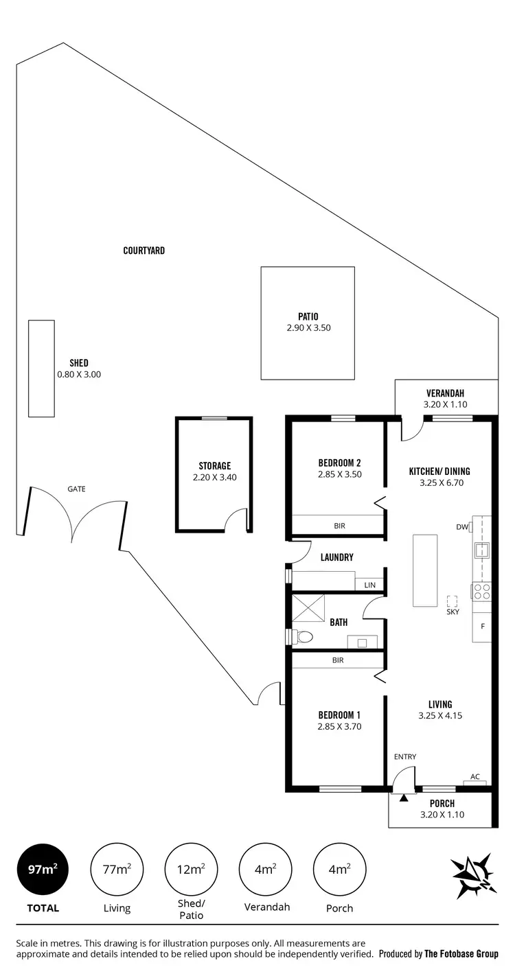 Floorplan of Homely unit listing, Unit 4/8 Nairne Court, Noarlunga Downs SA 5168