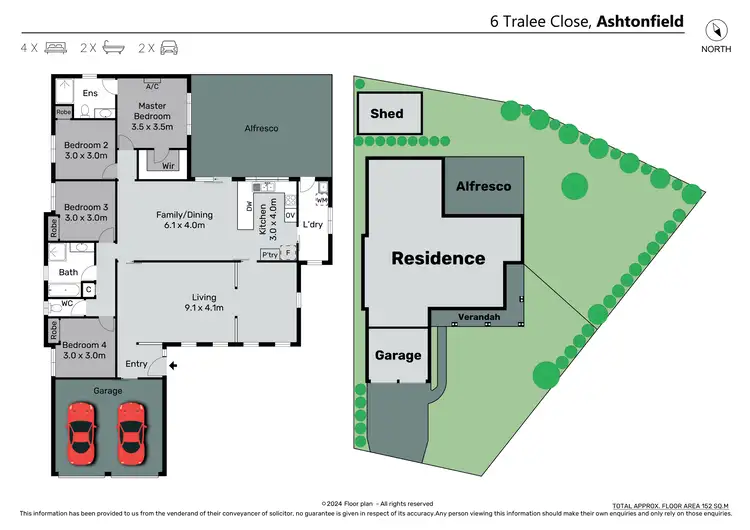 Floorplan of Homely house listing, 6 Tralee Close, Ashtonfield NSW 2323