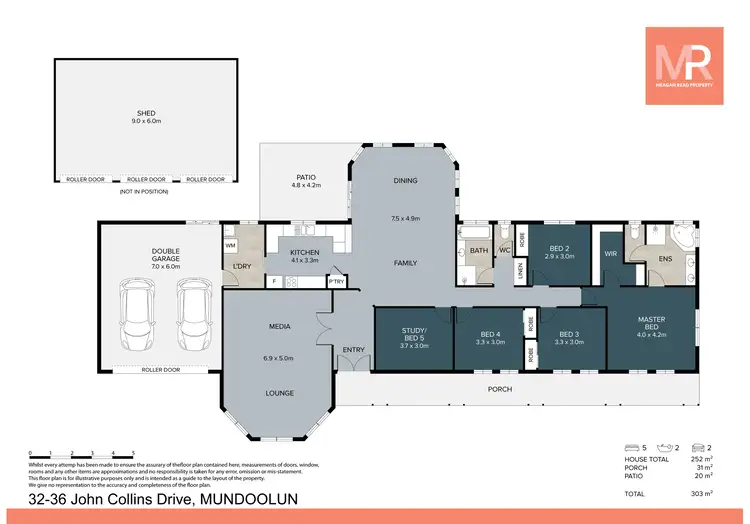 Floorplan of Homely house listing, 32-36 John Collins Drive, Mundoolun QLD 4285