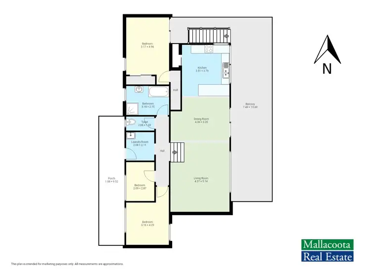 Floorplan of Homely house listing, 61B Vista Drive, Mallacoota VIC 3892