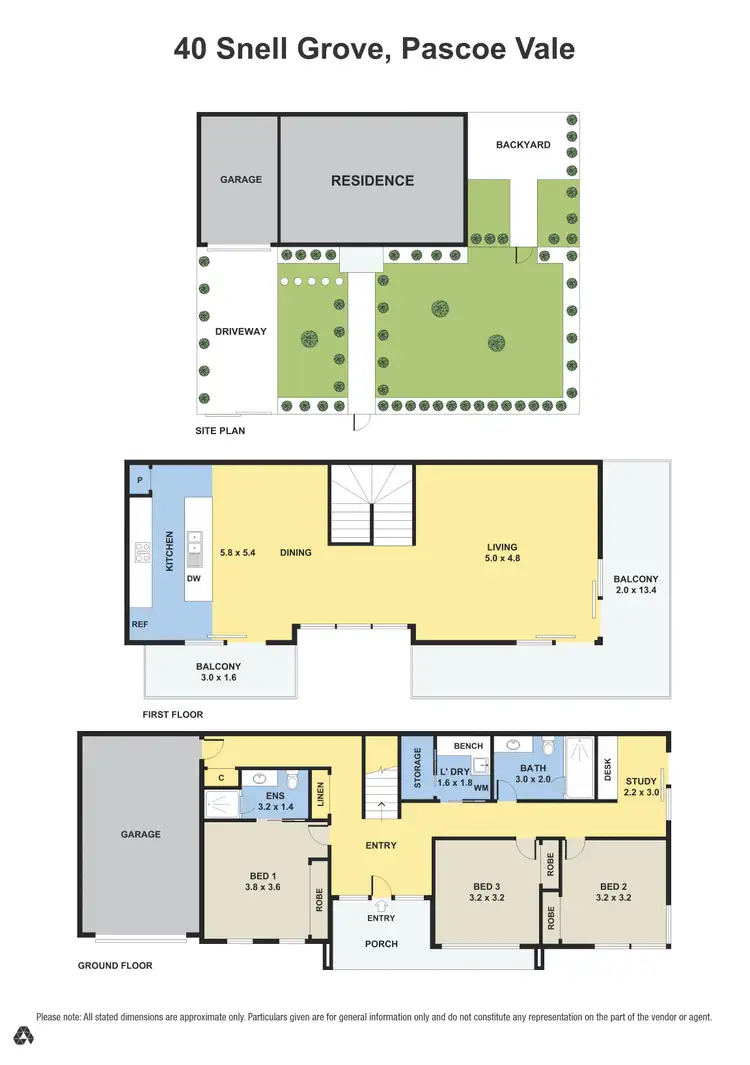 Floorplan of Homely townhouse listing, 40 Snell Grove, Pascoe Vale VIC 3044