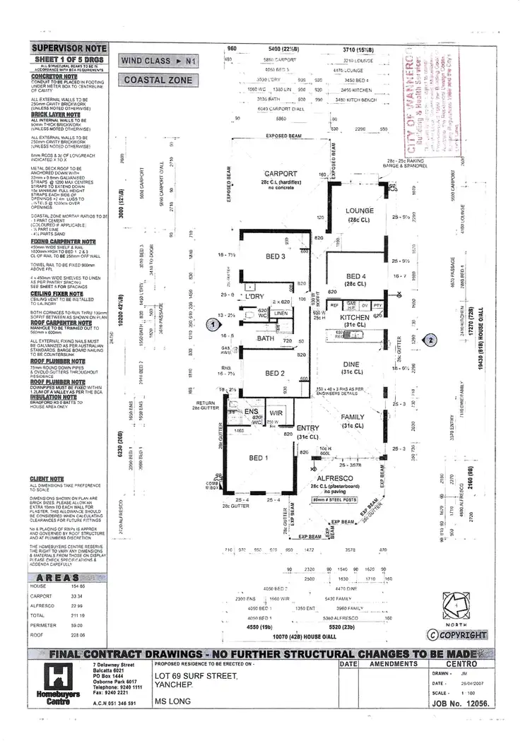 Floorplan of Homely house listing, 12 Seaside Avenue, Yanchep WA 6035