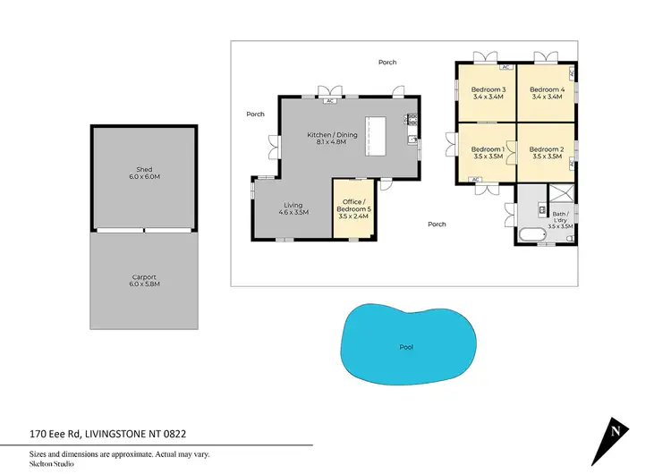 Floorplan of Homely house listing, 170 Eeee Road, Livingstone NT 822