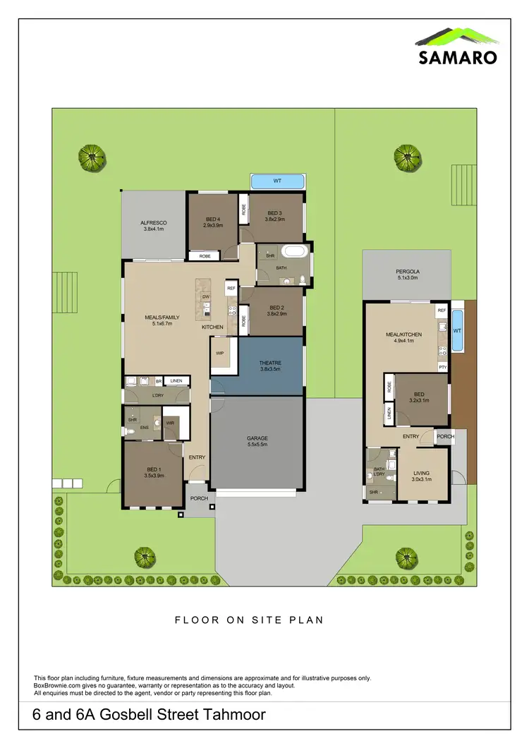 Floorplan of Homely house listing, 6-6a Gosbell Street, Tahmoor NSW 2573