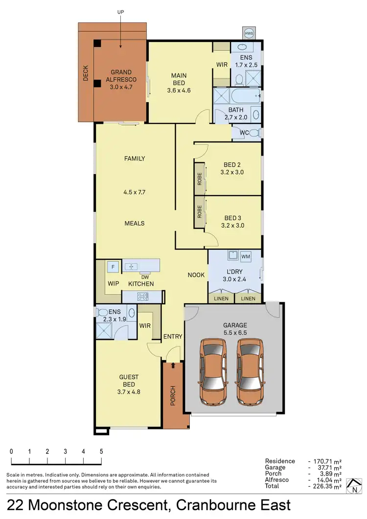 Floorplan of Homely house listing, 22 Moonstone Crescent, Cranbourne East VIC 3977
