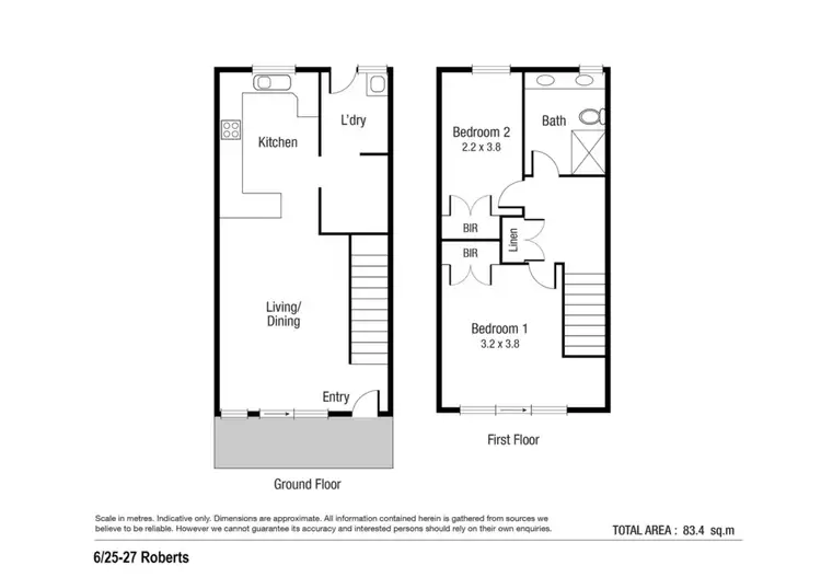 Floorplan of Homely unit listing, 6/25-27 Roberts Street, Hermit Park QLD 4812