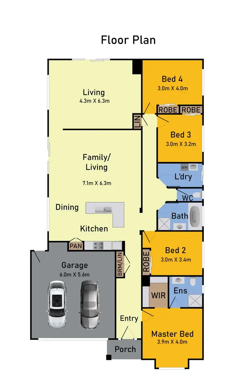 Floorplan of Homely house listing, 12 NORTH SHORE DRIVE, Sanctuary Lakes VIC 3030