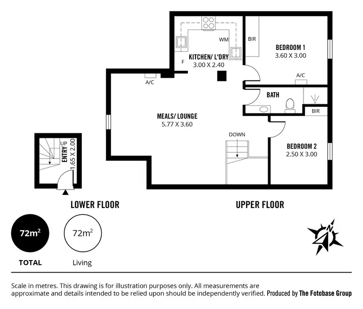Floorplan of Homely apartment listing, 1002/33 Warwick Street, Walkerville SA 5081