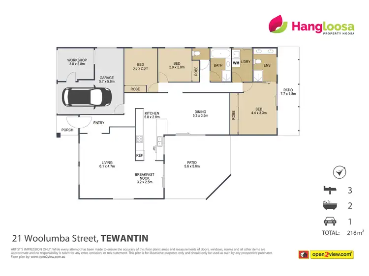Floorplan of Homely house listing, 21 Woolumba Street, Tewantin QLD 4565