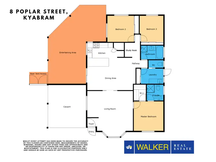 Floorplan of Homely house listing, 8 Poplar Street, Kyabram VIC 3620