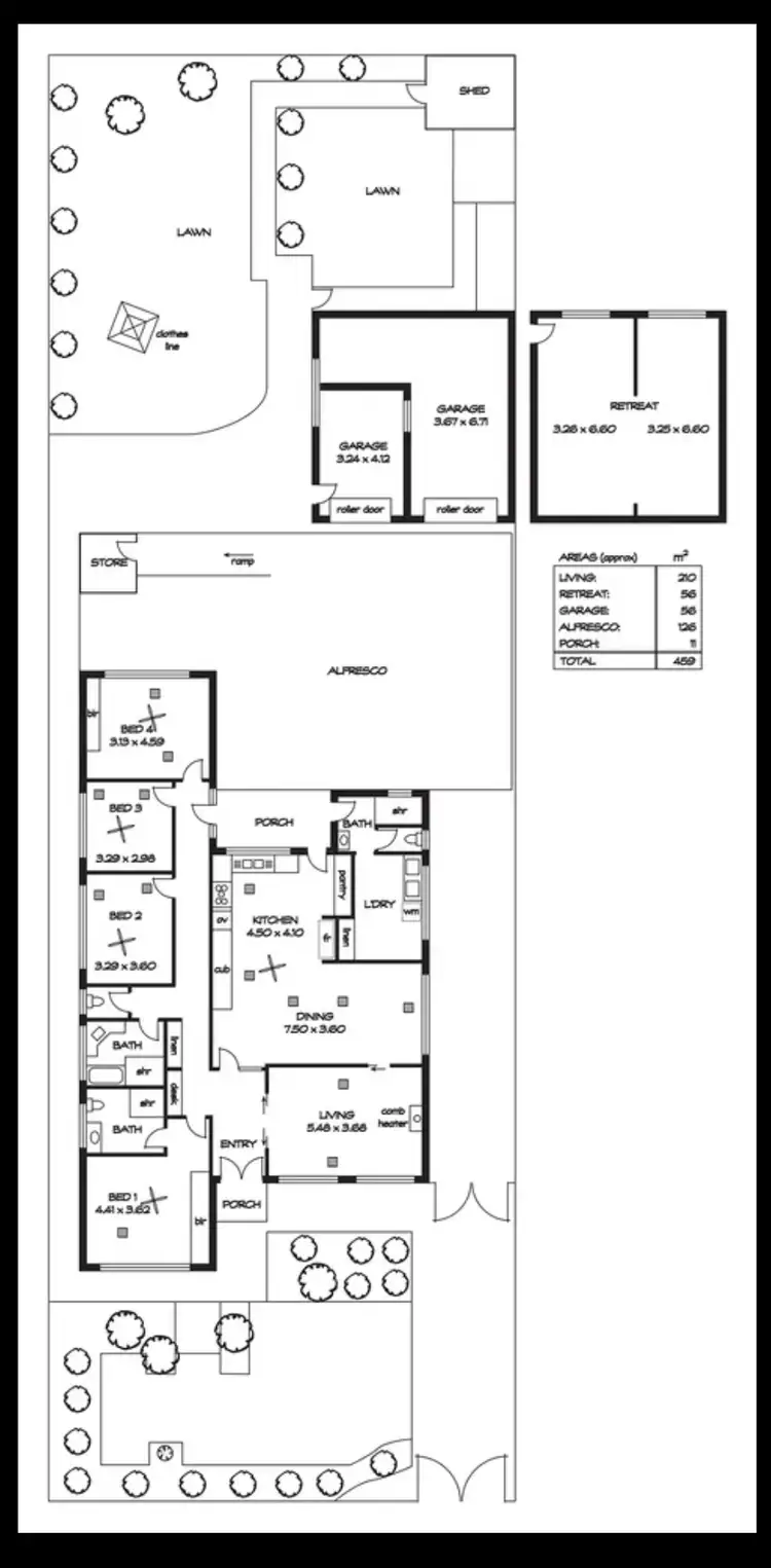 Floorplan of Homely house listing, 10 Pompoota Road, Modbury SA 5092