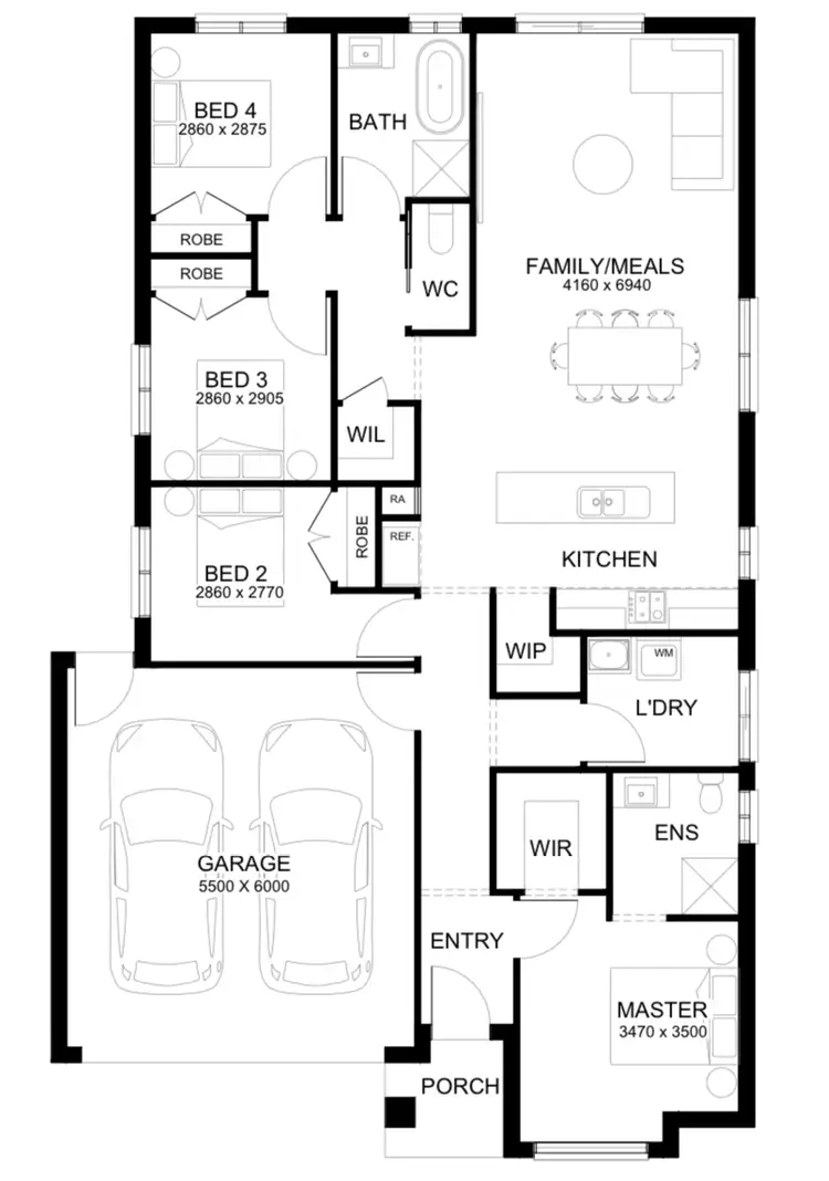 Floorplan of Homely house listing, Lot 4236 Kuvera Street, Werribee VIC 3030