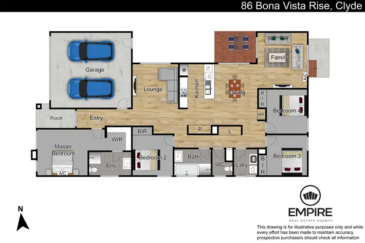 Floorplan of Homely house listing, 86 Bona Vista Ri, Clyde VIC 3978