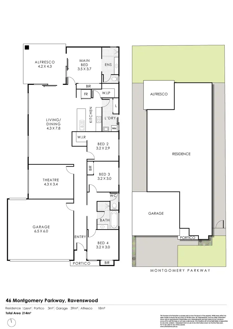Floorplan of Homely house listing, 46 Montgomery Parkway, Ravenswood WA 6208