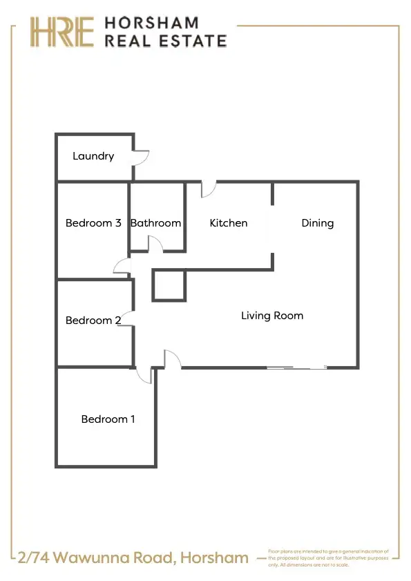 Floorplan of Homely house listing, 2/74 Wawunna Road, Horsham VIC 3400