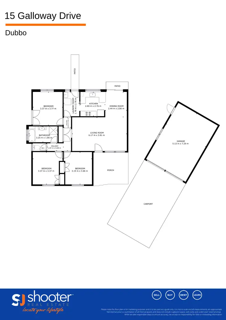 Floorplan of Homely house listing, 15 Galloway Drive, Dubbo NSW 2830