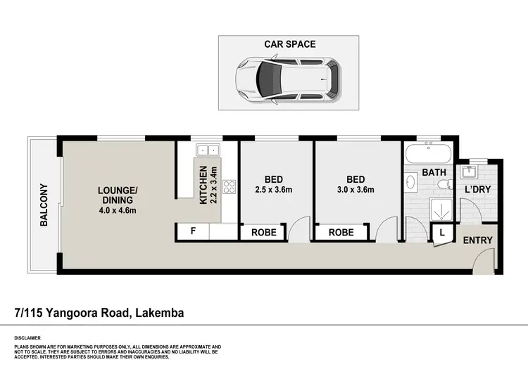Floorplan of Homely apartment listing, 7/115 Yangoora Road, Lakemba NSW 2195