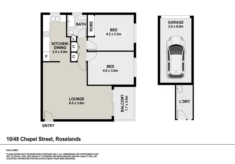 Floorplan of Homely apartment listing, 10/48 Chapel Street, Belmore NSW 2192